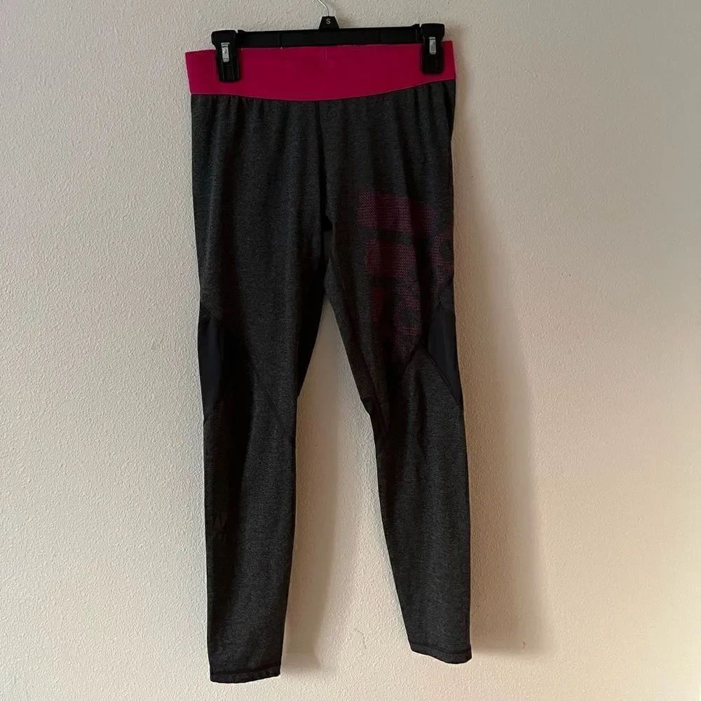 Adidas alphaskin climacool techfit compression leggings grey pink Kids 12